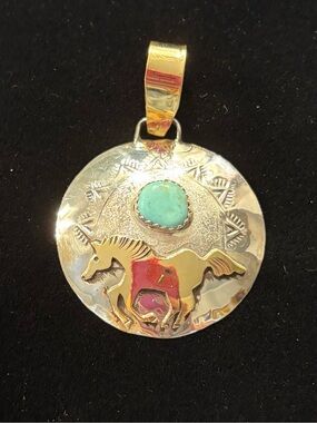 Navajo Made Horse Pendant